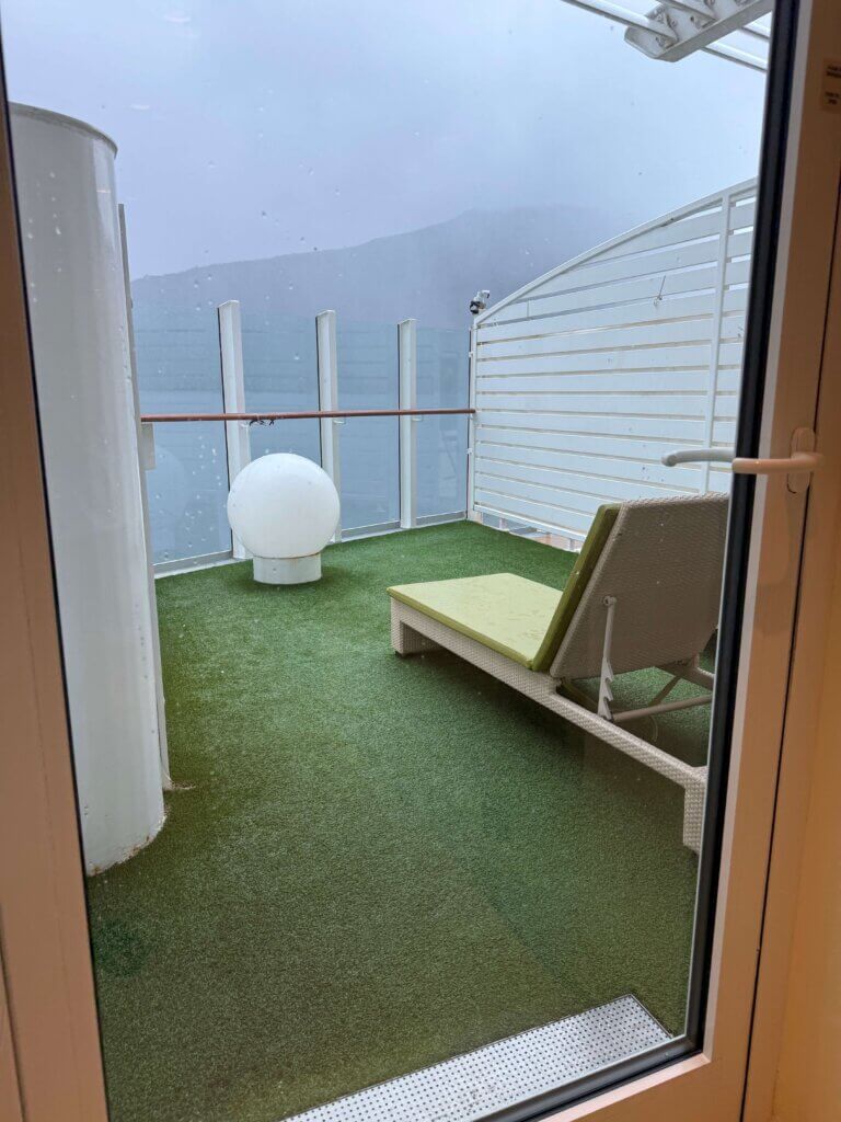 Außenbereich im Private Spa auf AIDAperla