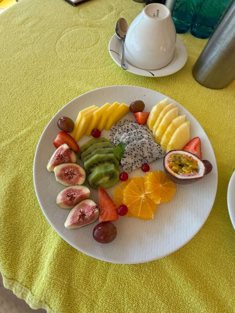 Obst im Private Spa auf AIDAperla